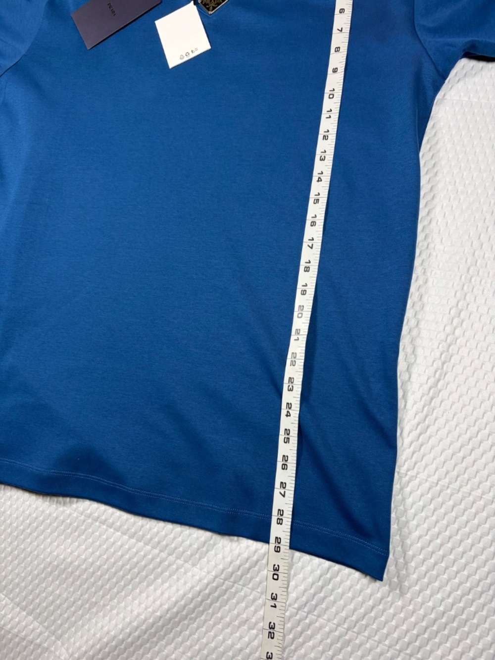 MEN'S AUTHENTIC PRADA AVIATOR BLUE COTTON T-SHIRT TRIANGLE SIZE M OVERSIZED - Picture 6 of 7